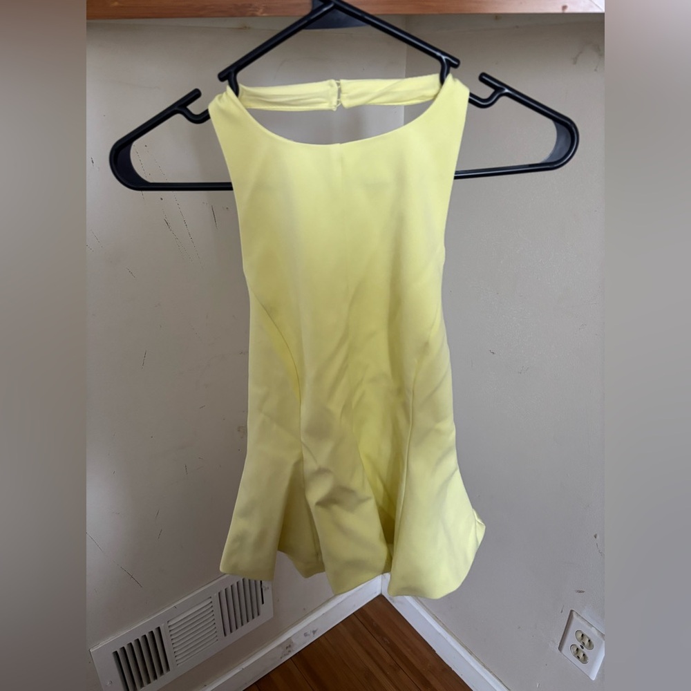 Zara Vibrant Yellow halter top